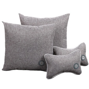 Vente en gros de quatre pièces d'affaires PP coton lin protection du cou de voiture ensemble de coussins d'oreiller - Product Image 1