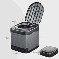 Nouveau design de toilette portable pliante pour voiture toilette mobile d'urgence pour camping en plein air