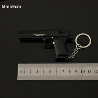 Porte-clés pistolet jouet en métal LT Desert Eagle 9CM, modèle de pistolet en métal Desert Eagle pour garçons, cadeaux, jouet à démonter