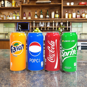 Manchon de canette en silicone personnalisable de 375 ml, antidérapant, de qualité alimentaire, écologique, <span class=keywords><strong>accessoire</strong></span> pour boissons (bière, soda), aspect imprimé pour un look discret - Product Image 1