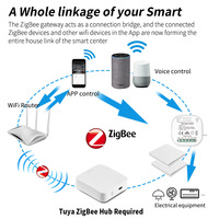 SIXWGH ZigBee 3.0 Commutateur Intelligent 16A Tuya Smart Life Alexa Google Home Commande Vocale RF433 Module de Télécommande Sans Fil