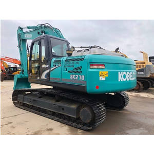 Excavatrice sur chenilles hydraulique d'occasion KOBELCO SK210 de qualité excellente, 21 tonnes, grande pelle d'occasion pour le déneigement avec godet - Product Image 4