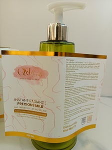 Custom Waterproof Adhesive <strong>Labels</strong> Printing Foiled Gold Logo Sticker Glossy for Cosmetics Bottle <strong>Packaging</strong> Jar Gold Foil <strong>Label</strong> - Product Image 2