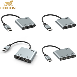 <span class=keywords><strong>Adaptateur</strong></span> répartiteur DP vers double <span class=keywords><strong>HDMI</strong></span> 4K/60Hz, convertisseur DP vers 2 <span class=keywords><strong>HDMI</strong></span> <span class=keywords><strong>pour</strong></span> affichage multi-écrans, idéal <span class=keywords><strong>pour</strong></span> PC, ordinateur portable, bureau et jeux - Product Image 1