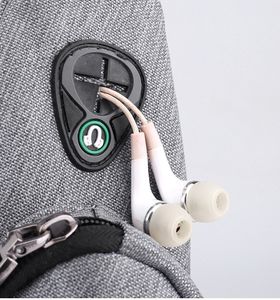 Bolso de pecho de moda para hombre, antirrobo, impermeable, multibolsillo, para <span class=keywords><strong>bicicleta</strong></span>/senderismo/trotar, cierre de cremallera, bandolera, correa de hombro - Product Image 5