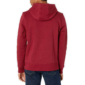 Sweat-shirts à capuche thermiques coupe régulière, unis, hiver, logo personnalisé, épaules tombantes, polyester/coton, respirants pour hommes, en promotion - Product Image 2