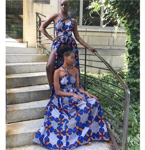 Vestido Cruzado Multiusos con Estampado Digital Indonesio OEM, Vestido <span class=keywords><strong>Sexy</strong></span> con Espalda Descubierta y Estampado Digital en África - Product Image 4