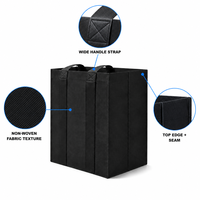 Sac fourre-tout personnalisé avec logo, extra large, résistant, en non-tissé, pour le vin, vente en gros, écologique, réutilisable, fabricant OEM