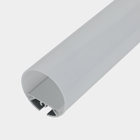 Éclairage de profil LED rond suspendu de 30 mm de diamètre pour l'éclairage professionnel des bureaux avec supports et bases de lampes