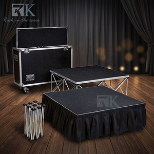 Complete Set Stage Platform with Skirts & Flight Cases Durable Platform Stage - Product Image 2