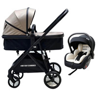 Poussette bébé légère Coche Para Bebes poussette de voyage compacte pour bébé poussette pliable à une main poussette bébé à deux voies avec assiette