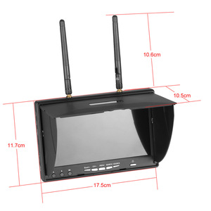 LS-5802D Handheld Display 7 Inch LCD 5.8G Dual Receiver DVR for <b>Drones</b> - Product Image 1