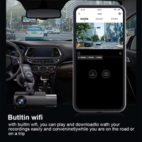 Kamera Dasbor 3-Saluran 4K GPS Berkualitas Tinggi dengan Sudut Lebar, Perekam Video Black Box Mobil dengan G-Sensor dan Penglihatan Malam