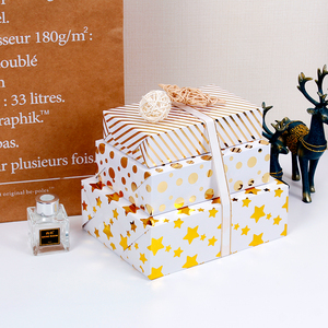 Hot bán quà tặng gói giấy tờ cuộn với dập nóng Polka Dot pentastar sọc mô hình in - Product Image 4