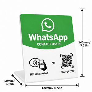 Carta NFC Personalizzata per Recensioni Google, Tocca per Recensire, Nessuna App Necessaria, Grande Display in Acrilico per Recensioni per Ristoranti e Punti Vendita - Product Image 4