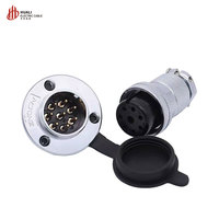 Prise d'alimentation aéronautique GX25 234567891012P 25M DF25, adaptateur de connecteur électrique 10A 250V, cuivre pur plaqué or, automobile