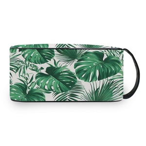 Hawaiian Leaves Patterns Customs Portable <b>Toiletry</b> <b>Storage</b> Bag Large Capacity Lightweight Makeup Bag Travel Waterproof Bag - Product Image 3