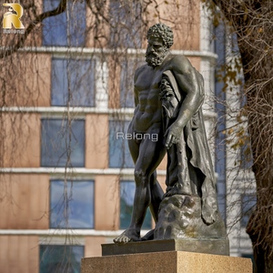Decoración de jardín, <span class=keywords><strong>escultura</strong></span> de estatua de Hércules de bronce clásico fundido a mano de tamaño real - Product Image 4