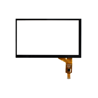 Modul Layar Tampilan Antarmuka I2C Layar Sentuh Lcd 7 Inci Mendukung Lima Titik 800X480 Panel Sentuh Kapasitif 7 Inci