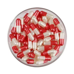 Cápsulas vazias de gelatina metálica, coloridas, medicinais, tamanho 00