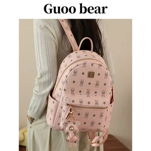 Guoobear 2025 Vintage zaino da donna di grande capacità portabagagli Casual da viaggio borse da donna firmate College - Product Image 2