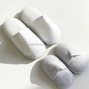 Chaussons d'hôtel jetables en coton, doux, confortables, antidérapants, légers, résistants à l'usure, tendance, de haute qualité pour les clients - Product Image 5