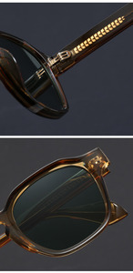 Trendige Sonnenbrillen für Damen und Herren TR-Rahmen Luxusmarke Vintage-Schattierung Luxus-Sonnenbrillen mit individuellem Logo <span class=keywords><strong>Funky</strong></span> Quadratisch Dick - Product Image 5