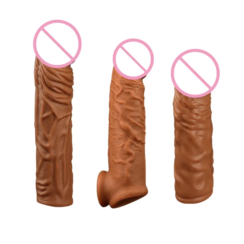 Other Sex Products Triple Delay Ejaculation Condom Sleeve Penis Quick Extender Pro Penis