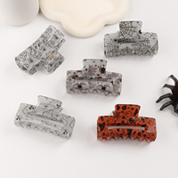 Klip rambut PVC Juni baru desain Gores hantu labu topi lintas batas 8cm untuk seri Halloween Touran