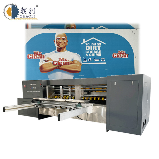 High Speed One Pass Printer Corrugated Carton Digital Printer Single Pass Pizza Boxes Printing Machine