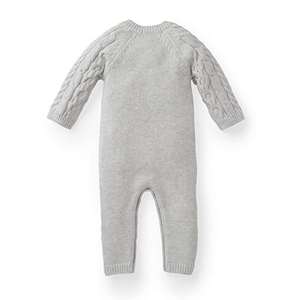 Combinaison en tricot torsadé 100% coton personnalisée pour bébé, vêtements d'hiver - Product Image 2