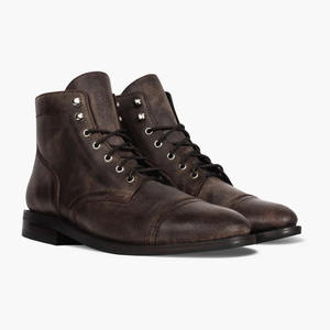 Nouvelles Bottes de Travail Rétro Américaines à Bout Rond pour le Commerce Extérieur Transfrontalier, Chaussures de <span class=keywords><strong>Moto</strong></span> Montantes pour Hommes Automne - Product Image 5