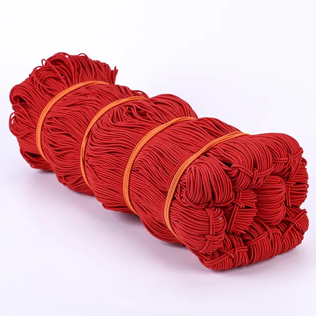 Wholesale High Elastic Rope Custom Elastic Rubber Cords Strong Stretch Round Rubber Elastic String