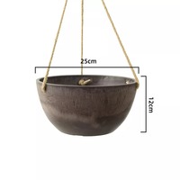 Pot de fleur suspendu de balcon recyclé pour plantes, pots de jardinière suspendus