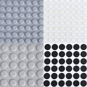 Patins en caoutchouc silicone autocollants antidérapants, points adhésifs transparents pour la protection des meubles - Product Image 5