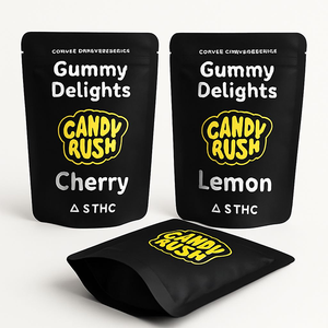 Venta al por mayor logotipo impreso 3,5G 7G bolsa de dulces de alimentos a prueba de olores resellable papel de aluminio con cierre de cremallera langosta 3,5 PAQUETE DE BOLSAS DE Mylar - Product Image 1