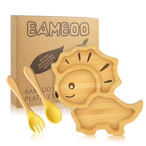 Productos para bebés 5 en 1, mantel de mesa de silicona, plato, cuchara, tenedor, taza para sorber, vajilla en la nube, juegos de alimentación para bebés, juego de comedor para bebés - Product Image 2