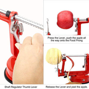 High Quality <strong>3</strong> in <strong>1</strong> Stainless Steel Blades Manual Operation <strong>Apple</strong> <strong>Peeler</strong> <strong>Corer</strong> Powerful Suction Base Vegetable &amp; Potato Cutter - Product Image 5