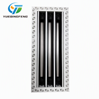 Grille de sortie d'air conditionné central ultra-étroite, sans cadre, pré-encadrée, en aluminium ABS moderne, à couche unique, dissimulée