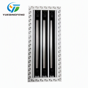 <span class=keywords><strong>Grille</strong></span> de sortie d'air conditionné central ultra-étroite, sans cadre, pré-encadrée, en aluminium ABS moderne, à couche unique, dissimulée - Product Image 1