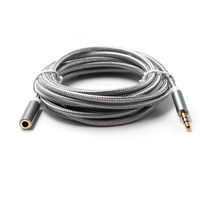 3.5mm mâle à mâle et femelle Prise audio auxiliaire Jack vers Usb 2.0 femelle Câble tressé Usb Glow