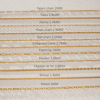 Collar de Cadena de Acero Inoxidable QISEN, Resistente al Deslustre y al Agua, Acero Inoxidable 316L, Oro PVD de 18K, Joyería Minimalista para Mujer