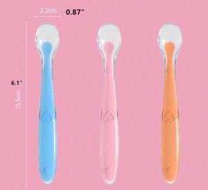Cuchara de Alimentación para Bebés con Bordes Suaves y Diseño Flexible, Ideal para Regalos Promocionales para Bebés y Niños Pequeños - Product Image 3