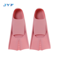 JYF Palmes de natation en silicone courtes les plus populaires pour adultes et enfants, flexibilité supérieure