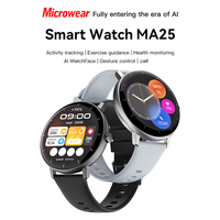 Nuevo Reloj Inteligente MA25 AI 2026 con ChatGPT, WhatsApp, Monitoreo de Salud, Navegación con Mapas, GPS, Seguimiento Deportivo, Reloj Inteligente Fitness