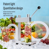 Scelleuse manuelle portable MZH - Conception de table, sans électricité, pour les cuisines domestiques et l'usage commercial, machine à sceller les couvercles de boîtes de conserve