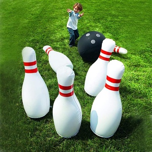 Ensemble <span class=keywords><strong>de</strong></span> <span class=keywords><strong>bowling</strong></span> comprenant une grande boule et 6 quilles gonflables, <span class=keywords><strong>bowling</strong></span> géant amusant pour enfants et adultes, carnaval et fête - Product Image 2