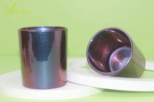 Bocaux de bougie en verre à paillettes multicolores de qualité luxueuse, fournisseurs chinois - Product Image 5