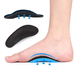 Sol Dalam Sepatu Memory Foam Setengah Pad, Korektif, Peredam Guncangan, untuk Kaki Valgus, Kaki Rata, Penyangga Lengkung Kaki, Perawatan Fasciitis - Product Image 2