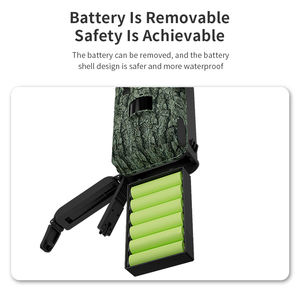 A8 Caméra de chasse sauvage 4G Lte Trail Caméra SIM sans fil 940 sans lueur Caméra de vision nocturne pour la chasse Camo vert avec panneau solaire - Product Image 4